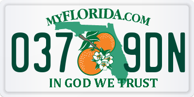 FL license plate 0379DN
