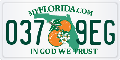 FL license plate 0379EG