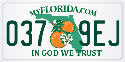 FL license plate 0379EJ