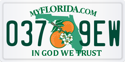 FL license plate 0379EW