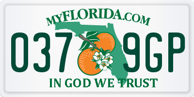 FL license plate 0379GP