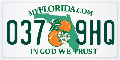 FL license plate 0379HQ