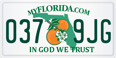 FL license plate 0379JG