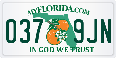 FL license plate 0379JN