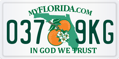 FL license plate 0379KG