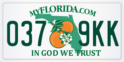 FL license plate 0379KK