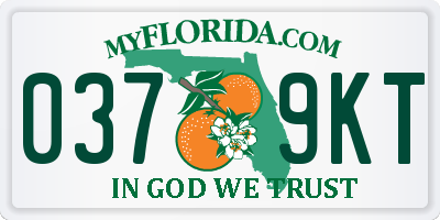 FL license plate 0379KT