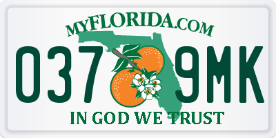 FL license plate 0379MK