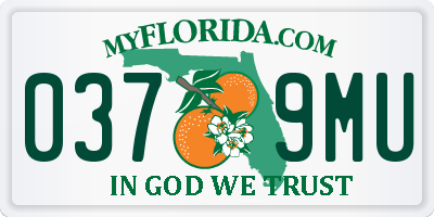 FL license plate 0379MU