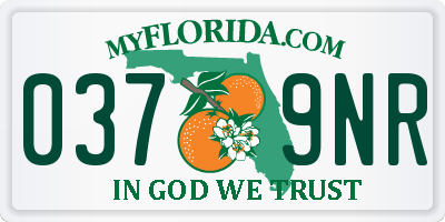 FL license plate 0379NR