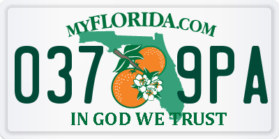 FL license plate 0379PA