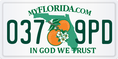 FL license plate 0379PD