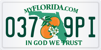 FL license plate 0379PI