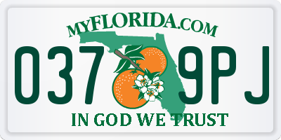 FL license plate 0379PJ