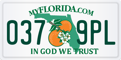 FL license plate 0379PL