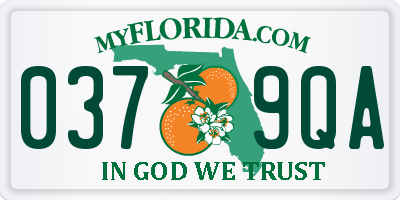 FL license plate 0379QA