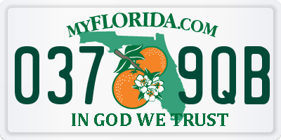 FL license plate 0379QB