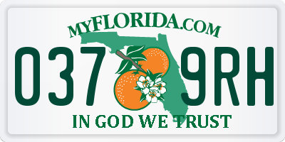 FL license plate 0379RH