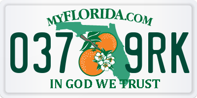 FL license plate 0379RK