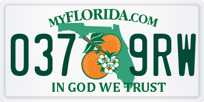 FL license plate 0379RW