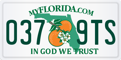 FL license plate 0379TS