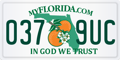 FL license plate 0379UC