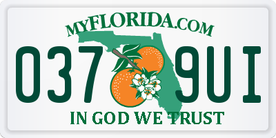 FL license plate 0379UI