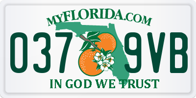 FL license plate 0379VB