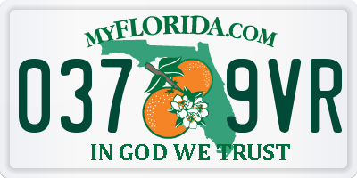 FL license plate 0379VR