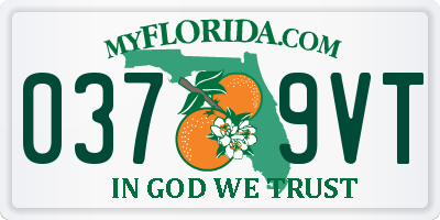 FL license plate 0379VT
