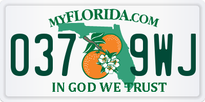 FL license plate 0379WJ