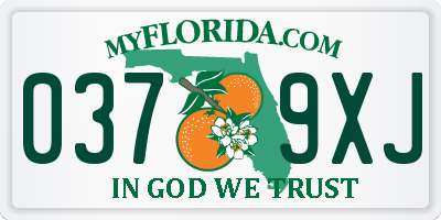 FL license plate 0379XJ