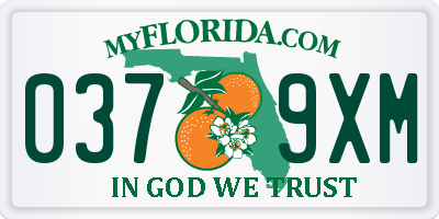 FL license plate 0379XM