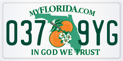 FL license plate 0379YG