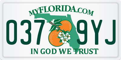 FL license plate 0379YJ