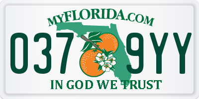 FL license plate 0379YY