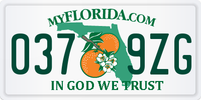 FL license plate 0379ZG