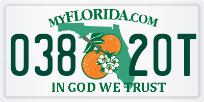 FL license plate 0382OT