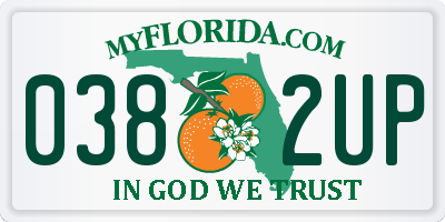 FL license plate 0382UP