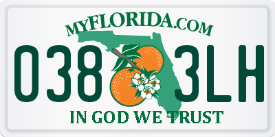 FL license plate 0383LH