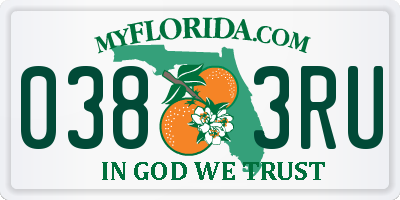 FL license plate 0383RU