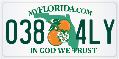 FL license plate 0384LY