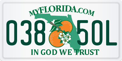 FL license plate 0385OL