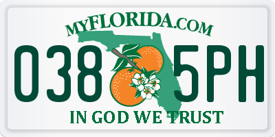 FL license plate 0385PH