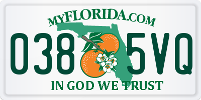 FL license plate 0385VQ