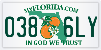 FL license plate 0386LY