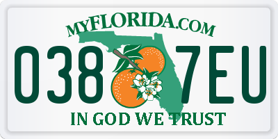 FL license plate 0387EU