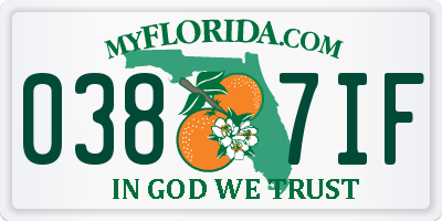 FL license plate 0387IF