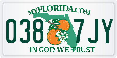 FL license plate 0387JY