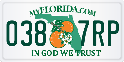 FL license plate 0387RP